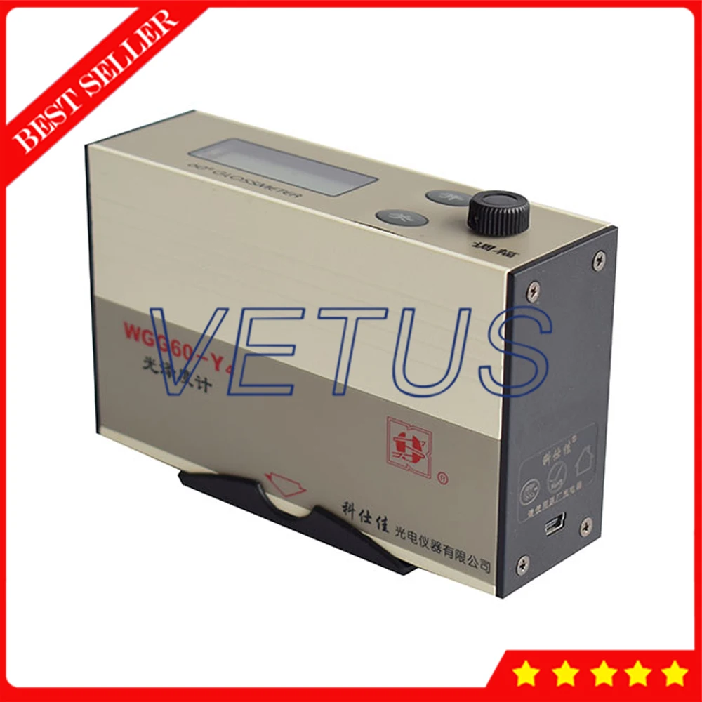 WGG60-Y4 Single Angle 60 Degree Gloss Meter Digital Glossmeter 0 to 199.9 Range For Marble Granite Paint Paper Testing
WGG60-Y4 Single Angle 60 Degree Gloss Meter Digital Glossmeter 0 to 199.9 Range For Marble Granite Paint Paper Testing