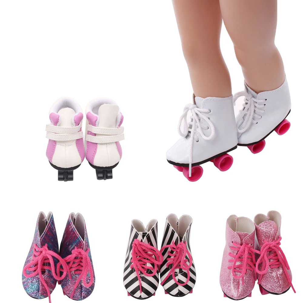 18 inch Girls doll shoes Winter roller skates Pulley shoes high shoe American newborn shoe Baby toys fit 43 cm baby dolls s128
18 inch Girls doll shoes Winter roller skates Pulley shoes high shoe American newborn shoe Baby toys fit 43 cm baby dolls s128