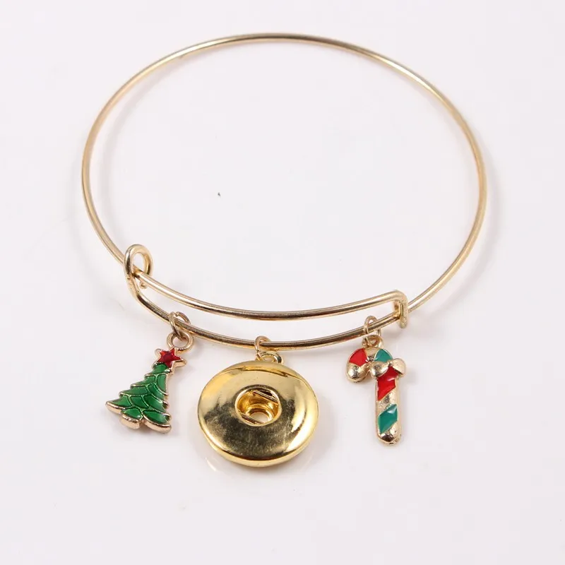 10PCS Golden Adjustable Christmas Style Charms Bracelet Jewelry Applicable To 18MM Button
10PCS Golden Adjustable Christmas Style Charms Bracelet Jewelry Applicable To 18MM Button