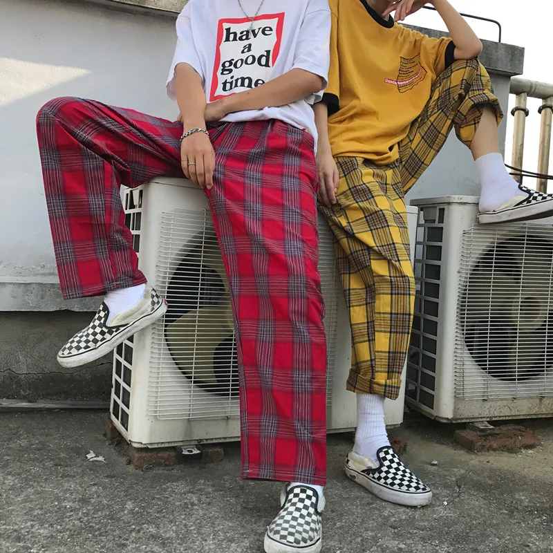 Runway 2018 fashion women's pants Korean version INS Harajuku style loose full length plaid mid waist streetwear wide leg pants
Runway 2018 fashion women's pants Korean version INS Harajuku style loose full length plaid mid waist streetwear wide leg pants