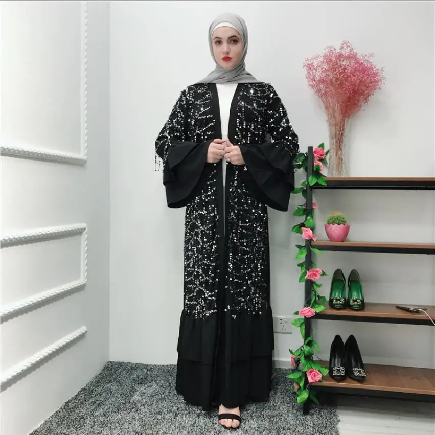 S-2XL plus size Sequins embroidery Muslim abaya dress Robes Arab full length Ramadan muslim kimono Worship Service abayas Wq1520
S-2XL plus size Sequins embroidery Muslim abaya dress Robes Arab full length Ramadan muslim kimono Worship Service abayas Wq1520