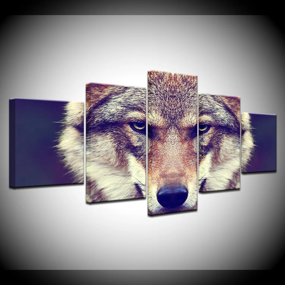 Canvas Painting Wolf Live animal Wall Art Pictures 5 Pieces Modular Wallpapers Poster Print for living room Home Decor
Canvas Painting Wolf Live animal Wall Art Pictures 5 Pieces Modular Wallpapers Poster Print for living room Home Decor