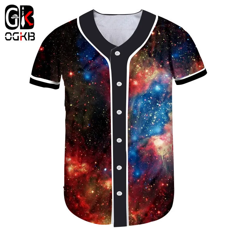 OGKB Summer Tops Women's 3d Tshirt Cool Printing Galaxy Space Button T Shirts Femme Hiphop Streetwear Baseball Tshirt 5XL
OGKB Summer Tops Women's 3d Tshirt Cool Printing Galaxy Space Button T Shirts Femme Hiphop Streetwear Baseball Tshirt 5XL