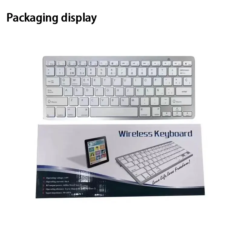 78 keys Ultra Slim Wireless Keyboard Portable mini Bluetooth Keyboard Teclado For iPad Windows Android iOS PC Phone Universal
78 keys Ultra Slim Wireless Keyboard Portable mini Bluetooth Keyboard Teclado For iPad Windows Android iOS PC Phone Universal