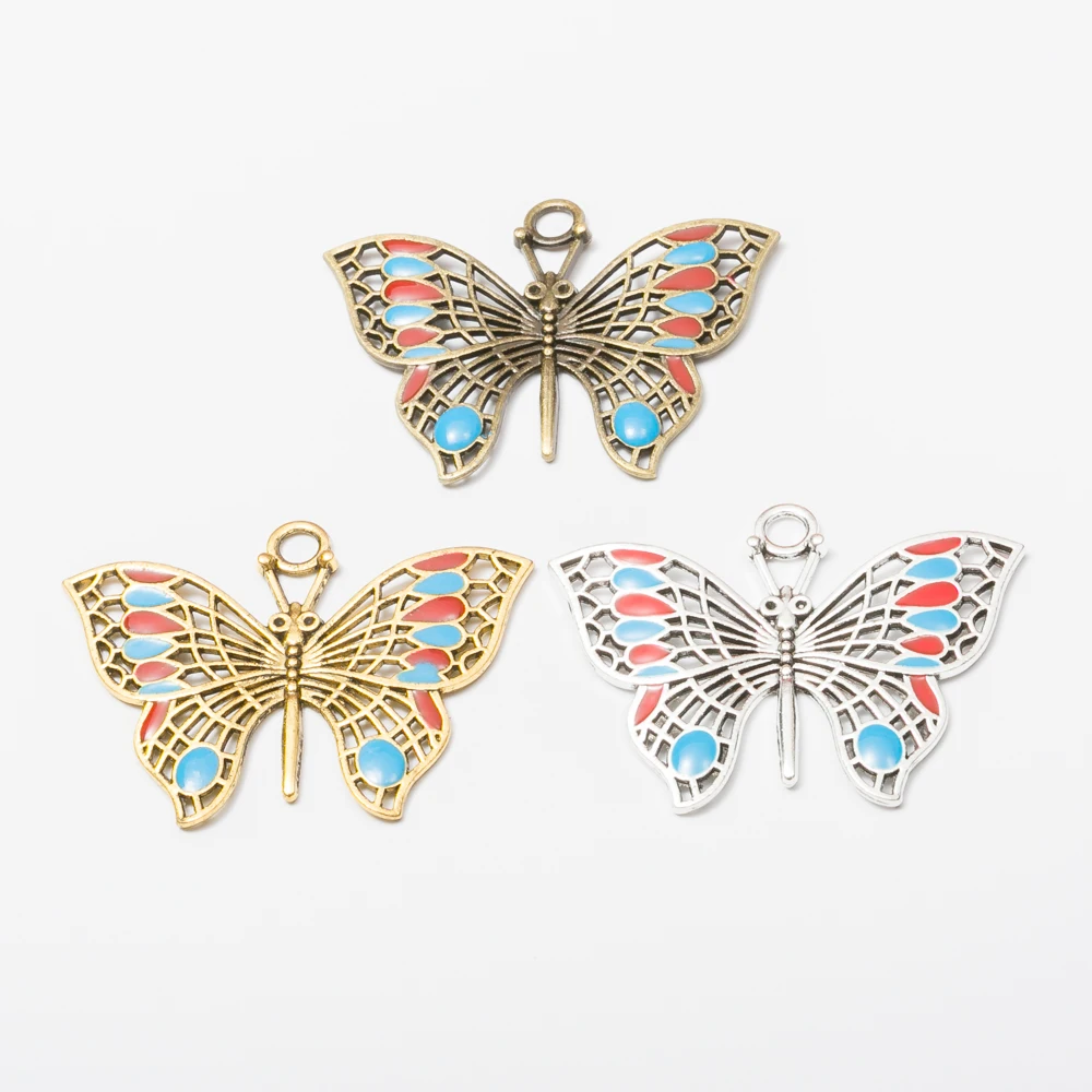 2pcs butterfly Vintage zinc alloy metal pendant charms for diy jewelry making 4608
2pcs butterfly Vintage zinc alloy metal pendant charms for diy jewelry making 4608