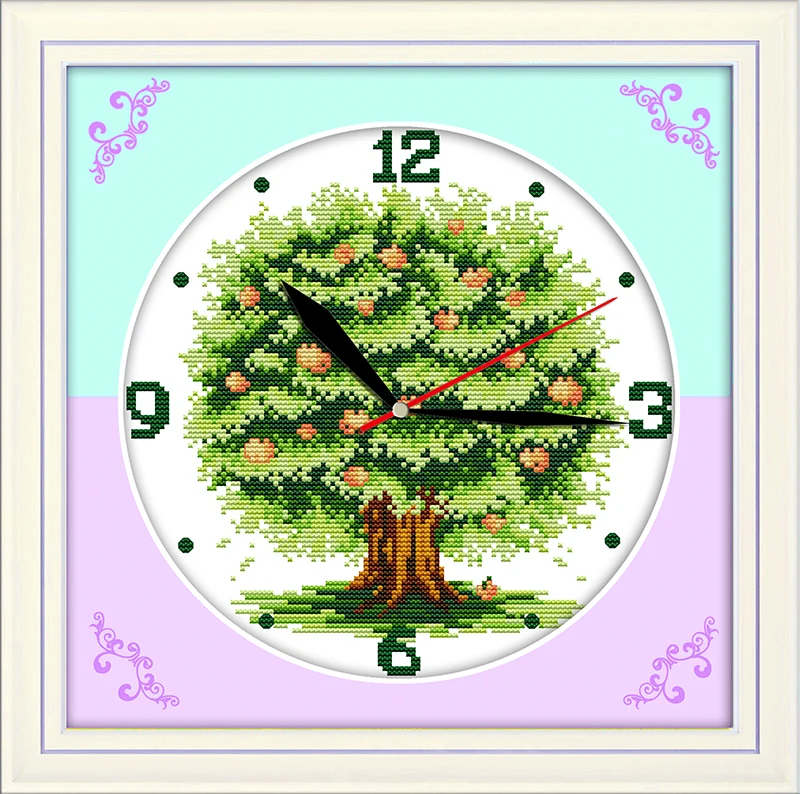 Hoping tree with fruit cross stitch kit 14ct count canvas wall clock stitches embroidery DIY handmade needlework plus
Hoping tree with fruit cross stitch kit 14ct count canvas wall clock stitches embroidery DIY handmade needlework plus