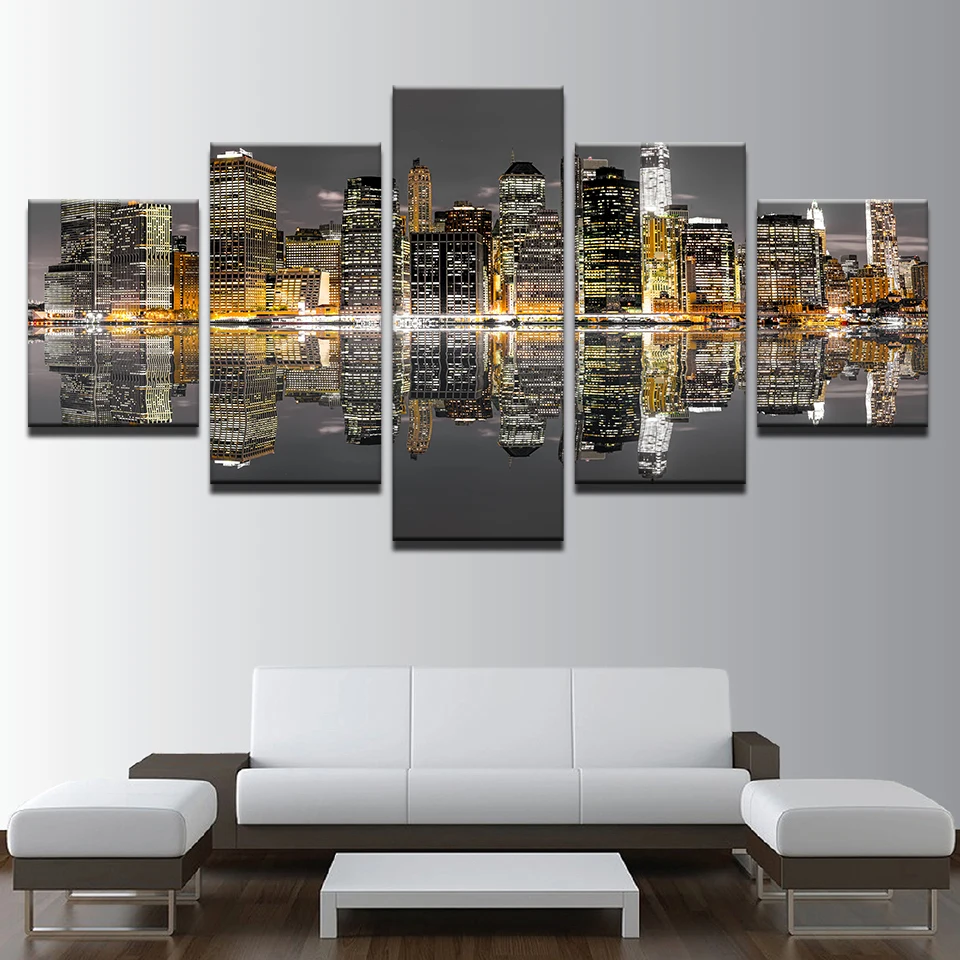 Canvas HD Prints Paintings For Living Room Home Decor Pictures 5 Pieces City Architecture Night View Posters Wall Art Framework
Canvas HD Prints Paintings For Living Room Home Decor Pictures 5 Pieces City Architecture Night View Posters Wall Art Framework