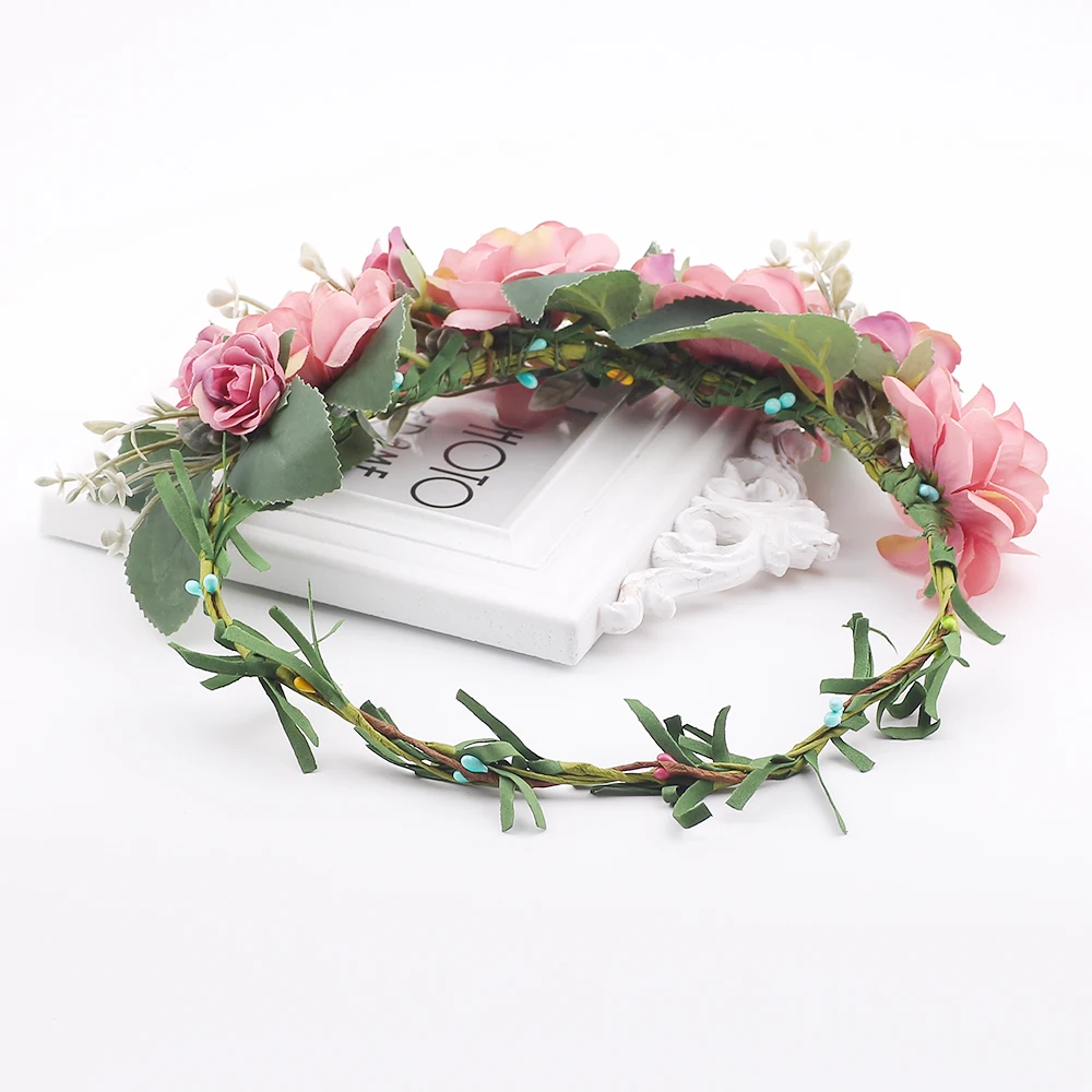 bridal hair accessories Headband Bohemian Style Rose Flower Crown Hairband Ladies flower crown hair accessories for women
bridal hair accessories Headband Bohemian Style Rose Flower Crown Hairband Ladies flower crown hair accessories for women