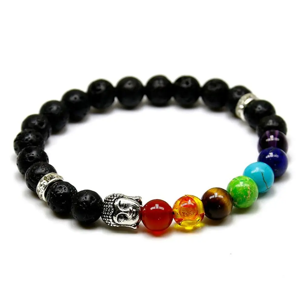 1Pc Natural Black Lava Stone Bead Charm Bracelets Women 7 Reiki Chakra Bracelet Healing Balance Bracelet For Men
1Pc Natural Black Lava Stone Bead Charm Bracelets Women 7 Reiki Chakra Bracelet Healing Balance Bracelet For Men