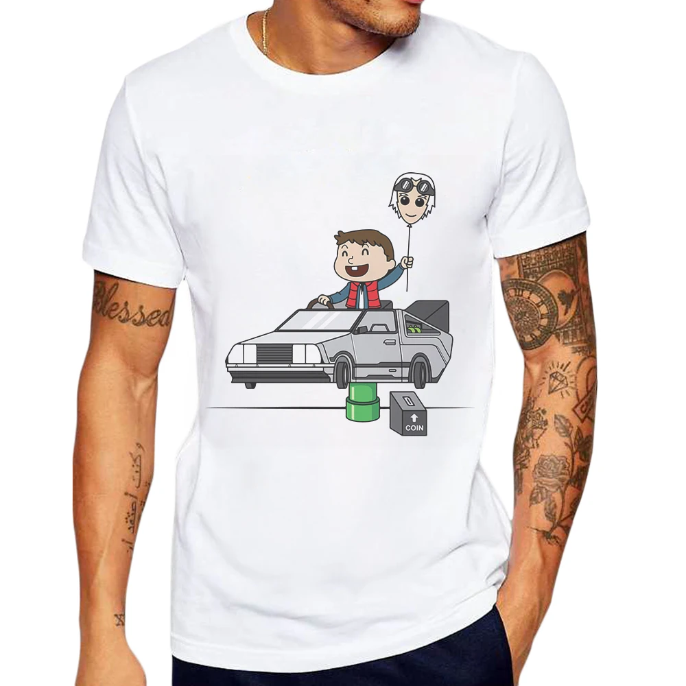 Newest Men T Shirt White Short Sleeve Back To The Future Print T-Shirt O-Neck Mens Fashion Tee Shirts Cotton Tees Poleras Hombre
Newest Men T Shirt White Short Sleeve Back To The Future Print T-Shirt O-Neck Mens Fashion Tee Shirts Cotton Tees Poleras Hombre