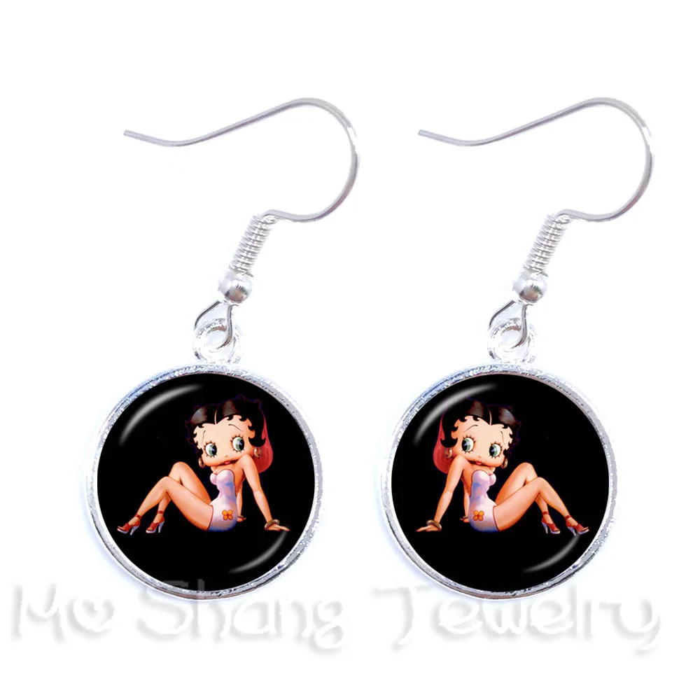Betty Boop Riding A White Horse Glass Drop Earrings Women Jewelry Sexy Betty Boop Earrings Jewellery Accessories Christmas Gift
Betty Boop Riding A White Horse Glass Drop Earrings Women Jewelry Sexy Betty Boop Earrings Jewellery Accessories Christmas Gift