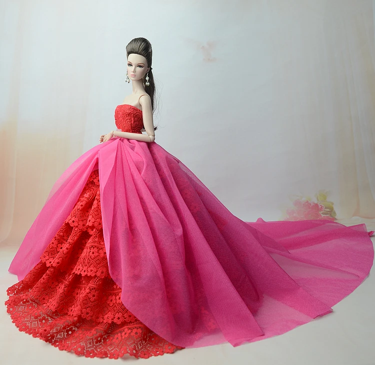 Unique Design Hot Red & Pink Lace Gown Dress / Wedding Party Outfit Clothing For 1/6 Barbie Xinyi Kurhn FR Doll
Unique Design Hot Red & Pink Lace Gown Dress / Wedding Party Outfit Clothing For 1/6 Barbie Xinyi Kurhn FR Doll