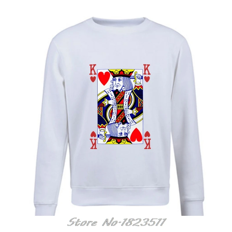 New Novelty Hip Hop Rock Hoodies Men King Of Hearts Hoodie. Playing Cards Poker Blackjack Cool pullover Fleece jacket Sweatshirt
New Novelty Hip Hop Rock Hoodies Men King Of Hearts Hoodie. Playing Cards Poker Blackjack Cool pullover Fleece jacket Sweatshirt