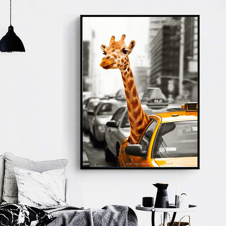 New York Giraffe Taxi London Vintage Wall Art Canvas Painting Landscape Nordic Posters And Prints Wall Pictures For Living Room
New York Giraffe Taxi London Vintage Wall Art Canvas Painting Landscape Nordic Posters And Prints Wall Pictures For Living Room