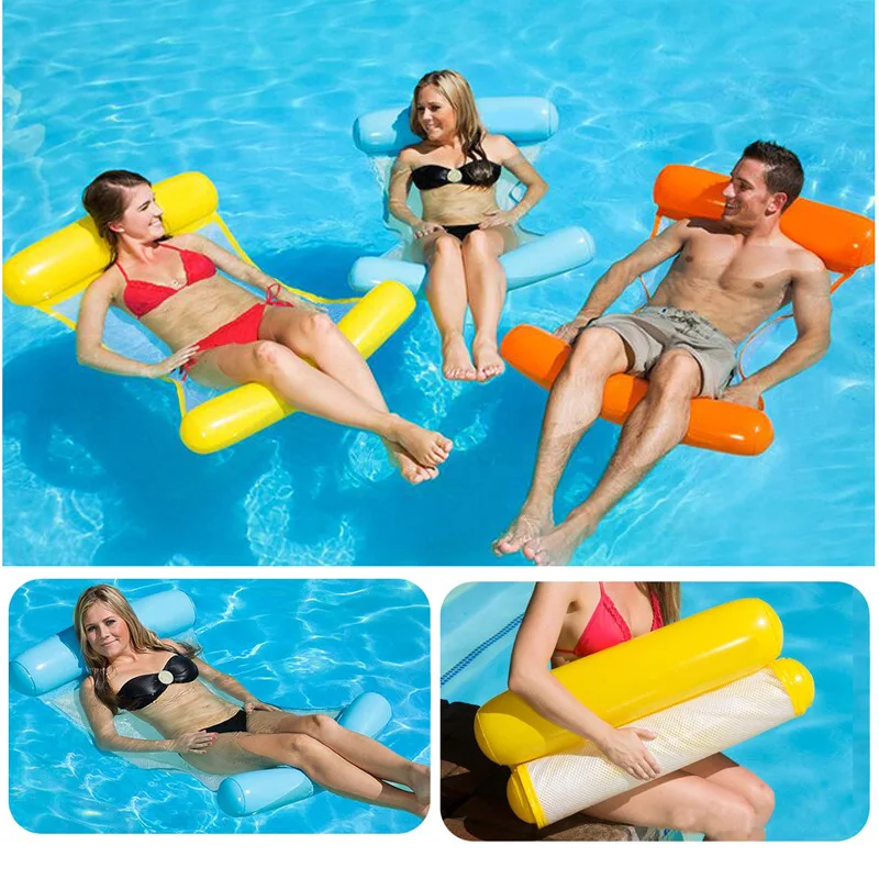 Rooxin Pool Swimming Chair Water Hammock Inflatable Swimming Ring Floating Bed Swimming Circle Summer Beach Party Pool Toys
Rooxin Pool Swimming Chair Water Hammock Inflatable Swimming Ring Floating Bed Swimming Circle Summer Beach Party Pool Toys