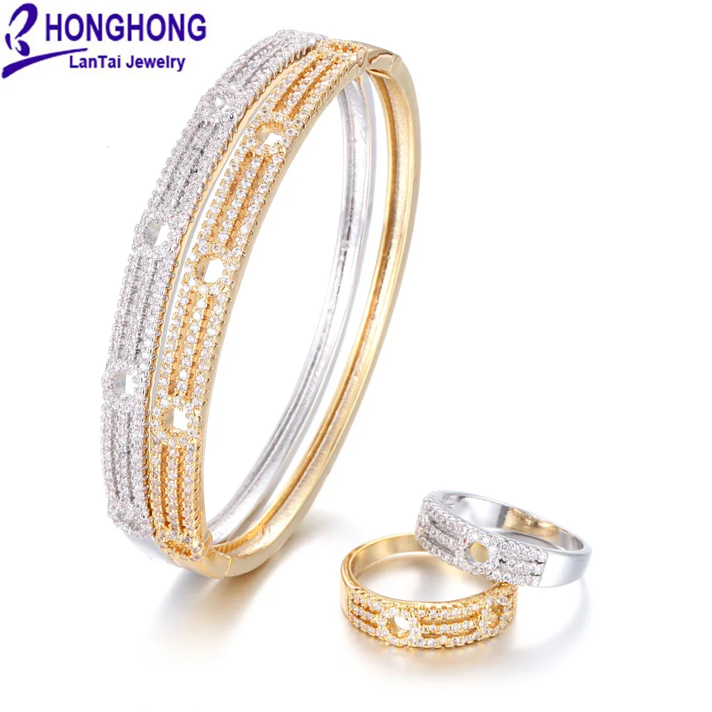 HONGHONG Cubic Zirconia Lady's Bracelets & Bangles Rings 2 Pcs Sets O-glyph personality design Noble elegant Fashion jewelry
HONGHONG Cubic Zirconia Lady's Bracelets & Bangles Rings 2 Pcs Sets O-glyph personality design Noble elegant Fashion jewelry