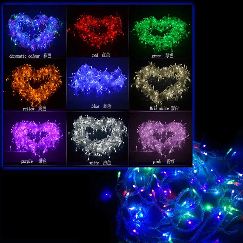 Multicolour LED String Light 10m 20m 30m 50m 100m Decoration Light for Christmas Party Wedding With 8 Display Modes strip light
Multicolour LED String Light 10m 20m 30m 50m 100m Decoration Light for Christmas Party Wedding With 8 Display Modes strip light
