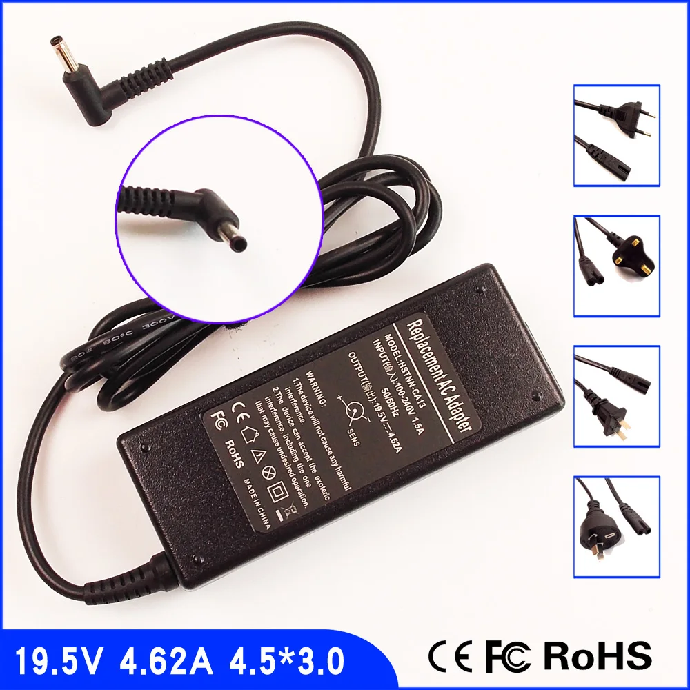 19.5V 4.62A Laptop Ac Adapter Power SUPPLY + Cord for HP Envy 17-j013cl 17-j023cl 17-j027cl 17-j043cl 17-j082eg 17-j051ei
19.5V 4.62A Laptop Ac Adapter Power SUPPLY + Cord for HP Envy 17-j013cl 17-j023cl 17-j027cl 17-j043cl 17-j082eg 17-j051ei