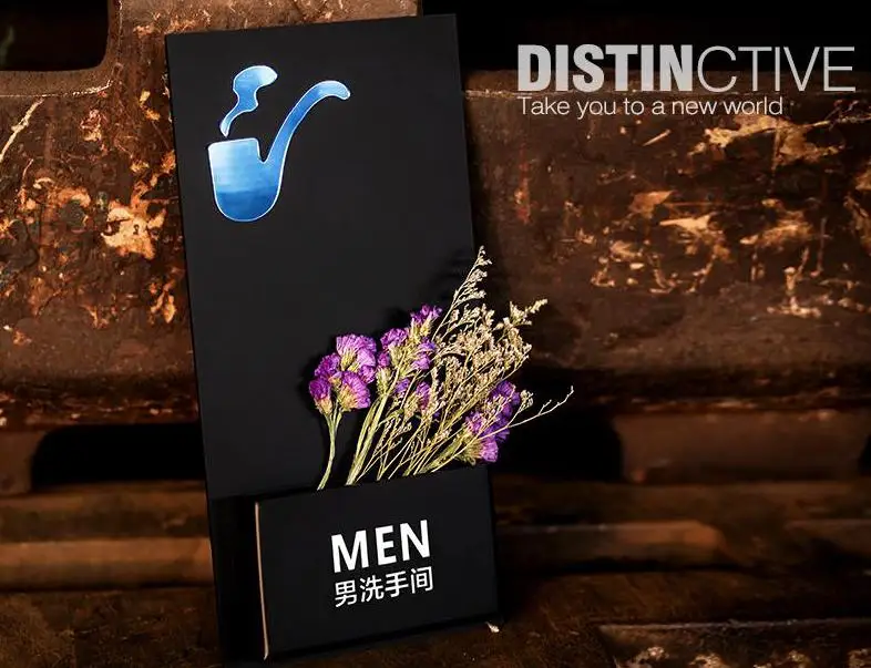 Creative Toilet Door Plate Bathroom WC Wall Mounted Decoration Flower Holder Box Custom Acrylic Signage Plate Men Women Signs
Creative Toilet Door Plate Bathroom WC Wall Mounted Decoration Flower Holder Box Custom Acrylic Signage Plate Men Women Signs