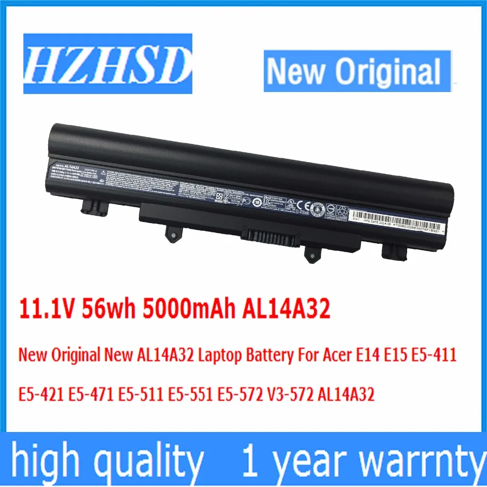 11.1V 56wh 5000mAh AL14A32 New Original New AL14A32 Laptop Battery For Acer E14 E15 E5-411 E5-421 E5-471 E5-511 E5-551 E5-572
11.1V 56wh 5000mAh AL14A32 New Original New AL14A32 Laptop Battery For Acer E14 E15 E5-411 E5-421 E5-471 E5-511 E5-551 E5-572