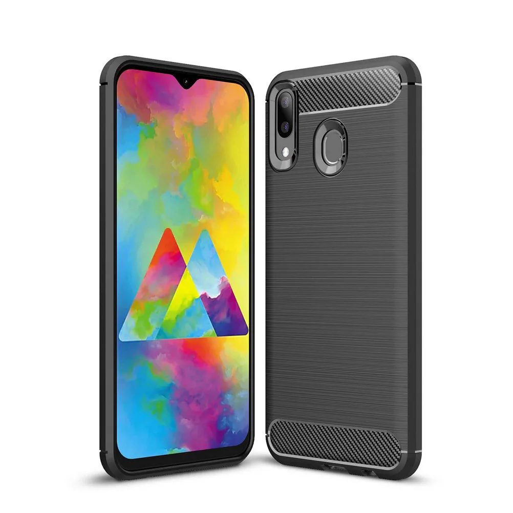 Роскошный чехол для телефона Samsung Galaxy M20 Мягкая силиконовая задняя крышка из