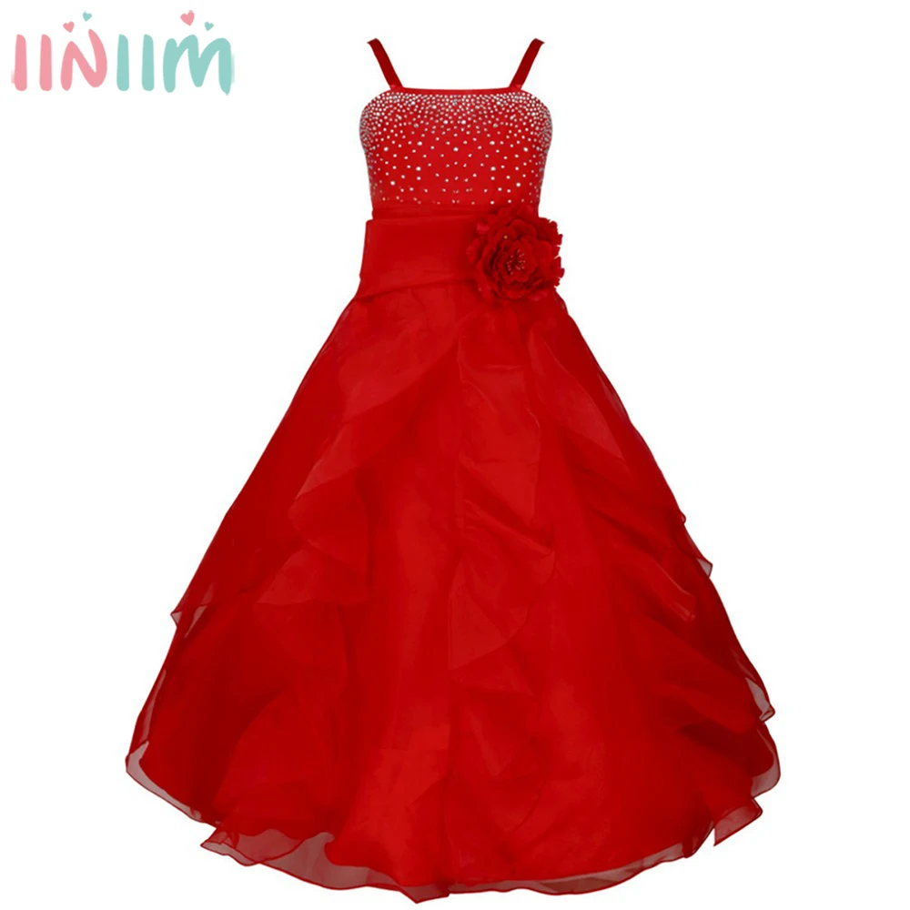 iiniim Flower Girls Dress Spaghetti Straps Elegant Wedding Vestidos Kids Children's Princess Costume Birthday Party Dress
iiniim Flower Girls Dress Spaghetti Straps Elegant Wedding Vestidos Kids Children's Princess Costume Birthday Party Dress