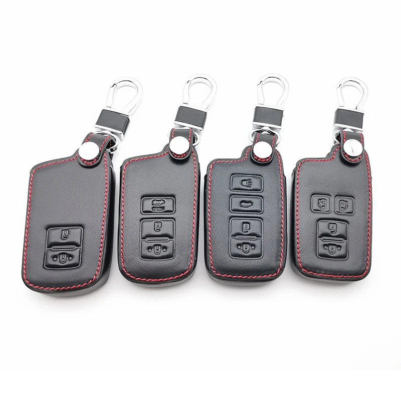 Для Toyota Avalon Camry corolla Land Cruiser Highlander Prius Auris RAV4 Tacoma Yaris 100% кожаный чехол для ключей Fob |