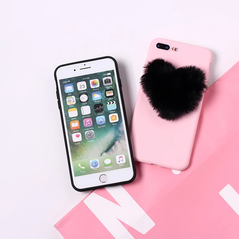 Lover Fluffy Fur Heart Pom Pom Soft Candy Matte Phone Case Fundas For iPhone 11 Pro Max 6S 5S SE 8 8Plus X XS Max 7 7Plus
Lover Fluffy Fur Heart Pom Pom Soft Candy Matte Phone Case Fundas For iPhone 11 Pro Max 6S 5S SE 8 8Plus X XS Max 7 7Plus