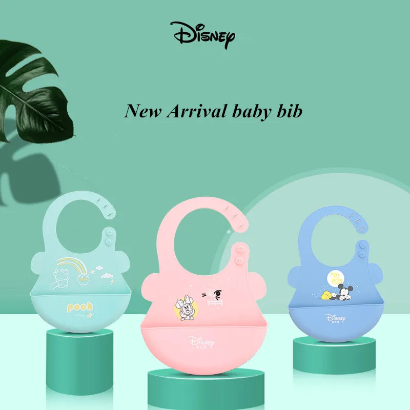 Disney оригинальные регулируемые детские нагрудники из силикагеля с мультяшным