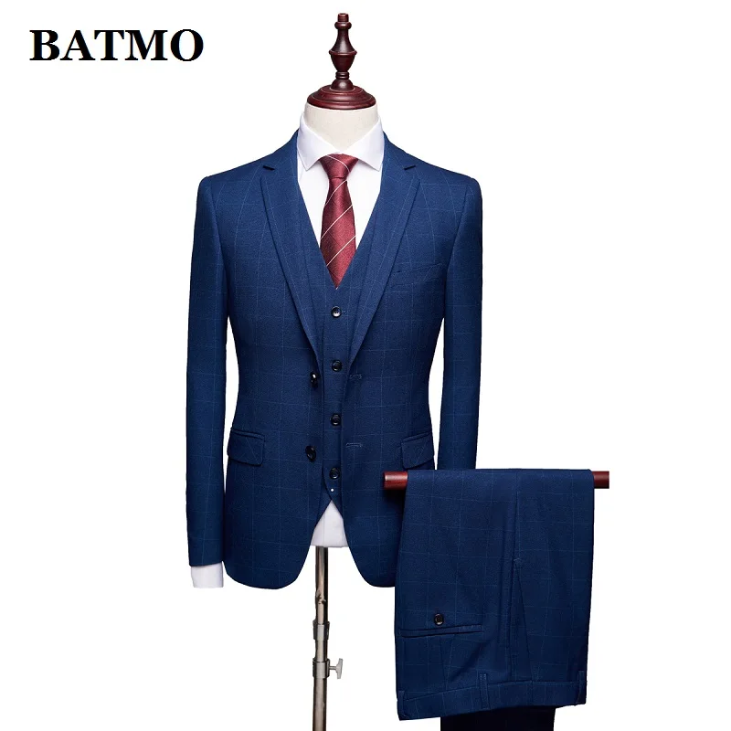 Batmo 2019 Новое поступление осенние высококачественные клетчатые темно-синие повседневные костюмы для мужчин, свадебное платье, большие разме...
Batmo 2019 Новое поступление осенние высококачественные клетчатые темно-синие повседневные костюмы для мужчин, свадебное платье, большие разме...