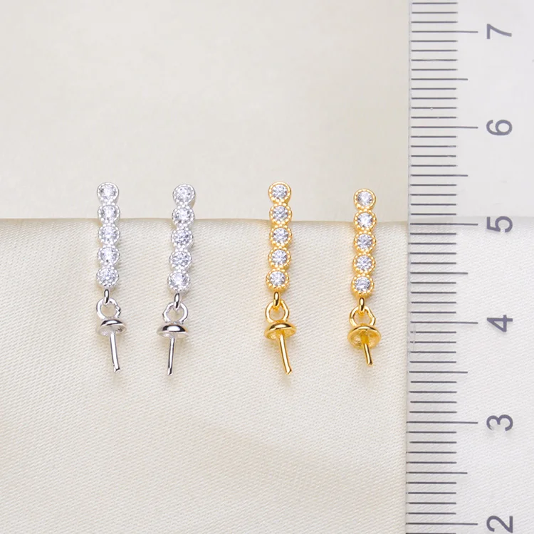 HOT High Quality 925 Sterling Silver Stud Earrings Settings DIY Pearl Earring Hooks Findings Women's Jewelry Making Accessories
HOT High Quality 925 Sterling Silver Stud Earrings Settings DIY Pearl Earring Hooks Findings Women's Jewelry Making Accessories