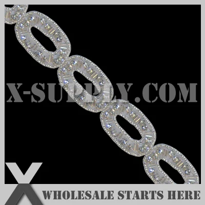 

DHL Free Shipping Crystal Rhinestone Applique Trimming,Clear Color Rhinestone in White Base for Bridal Wedding Dress,Sash