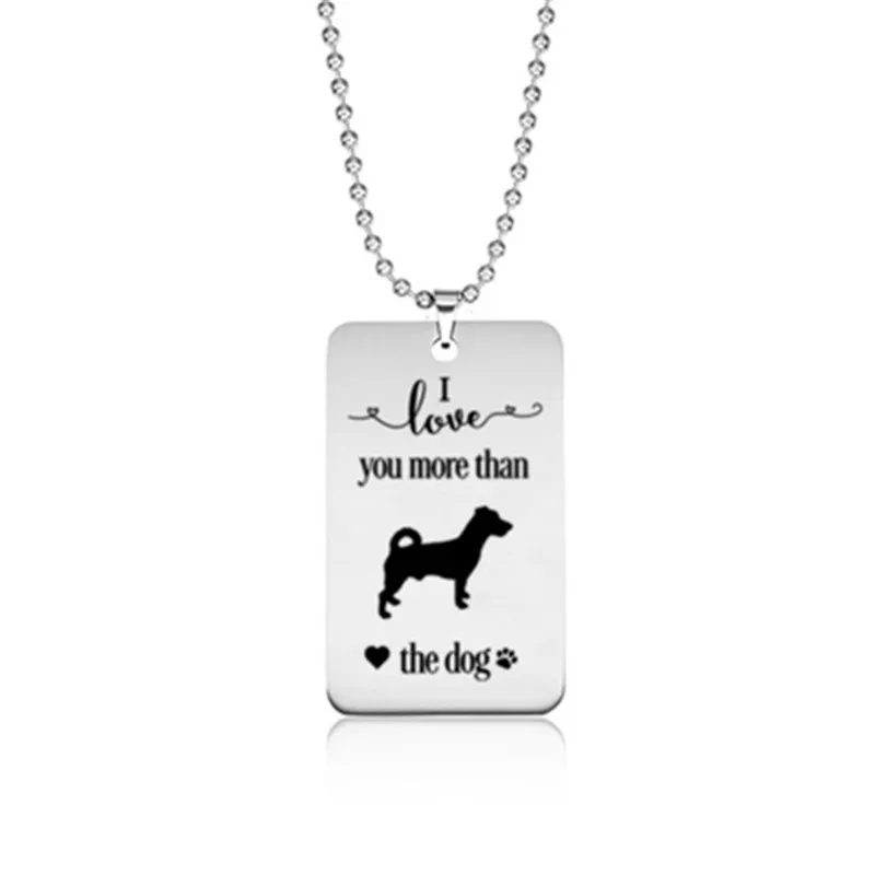 Cute Jack Russell Terrier Necklace Stainless Steel I love more you than the dog Jack Russell Terrier Paw Pendant Necklace
Cute Jack Russell Terrier Necklace Stainless Steel I love more you than the dog Jack Russell Terrier Paw Pendant Necklace