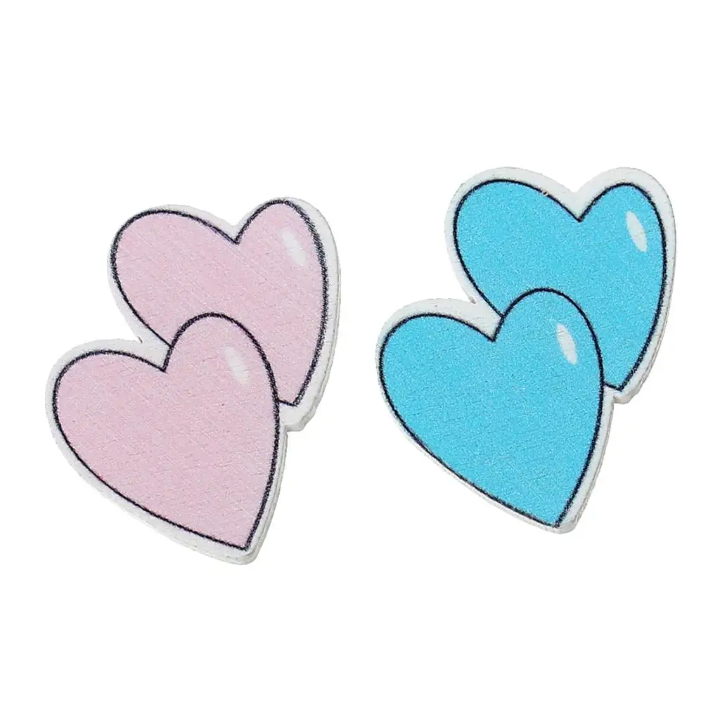 DoreenBeads деревянные Кабошоны для скрапбукинга фурнитура украшений Сердце в