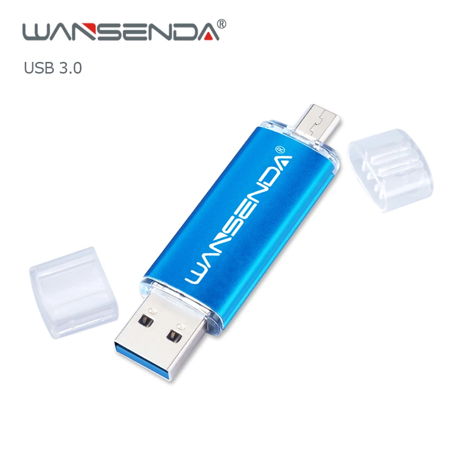 

Wansenda USB 3.0 Flash Drives Pendrive 256GB 128GB 64GB 32GB 16GB Cle USB Memory Stick OTG Pen Drive for Micro USB Android/PC