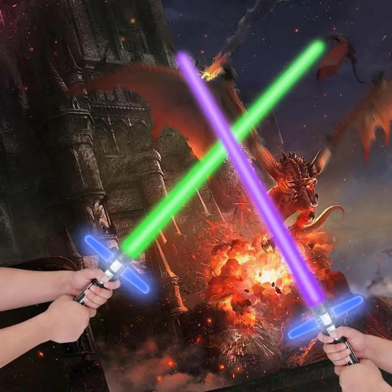 Colorful Cross Scalable Laser Sword Toy Children Telescopic 7 Color Flashing Simulated Current Sound Outdoor Light Accelerometer
Colorful Cross Scalable Laser Sword Toy Children Telescopic 7 Color Flashing Simulated Current Sound Outdoor Light Accelerometer