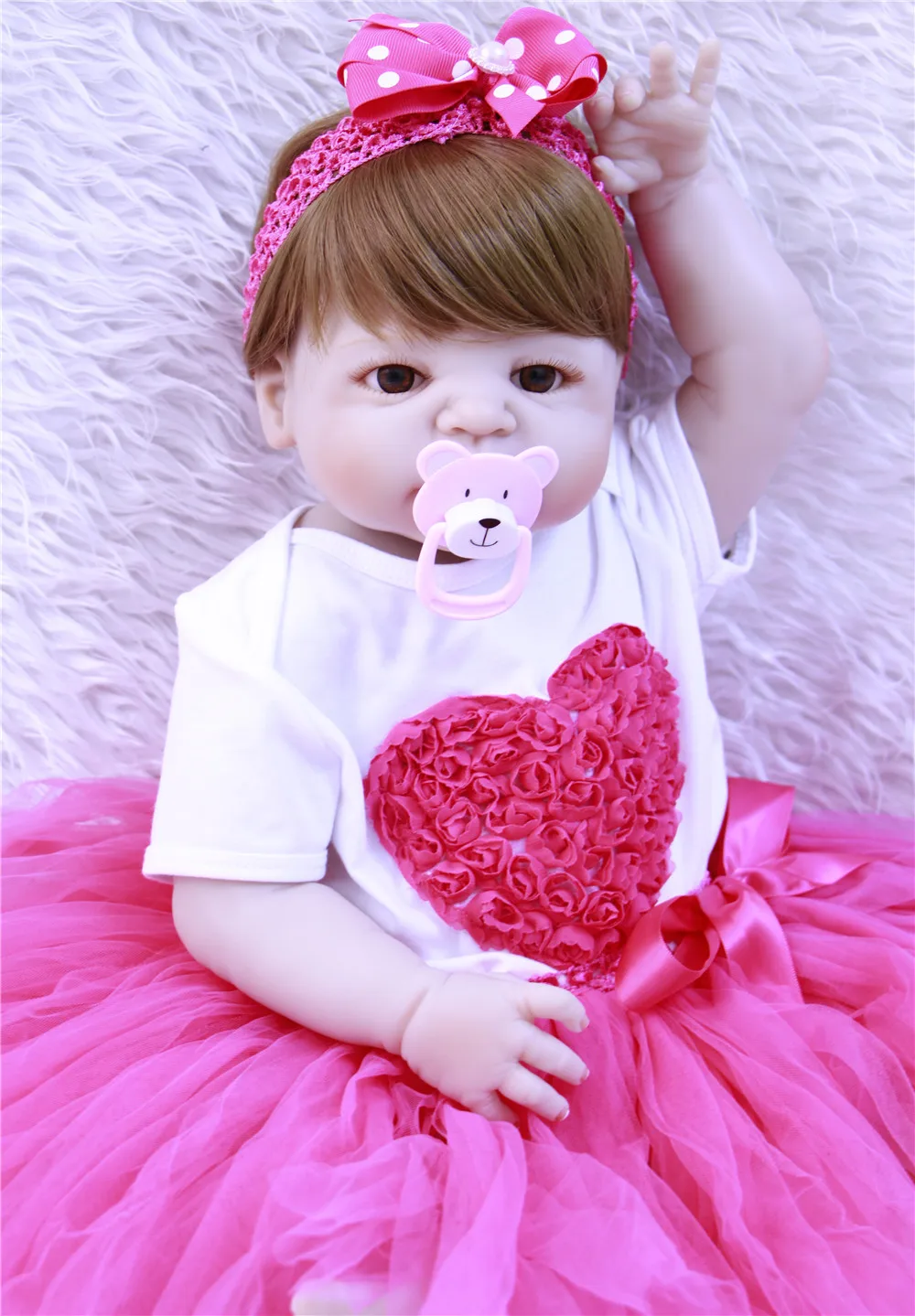 Куклы для девочек Bebe-reborn NPK, 22 дюйма, полностью силиконовые куклы для новорожденных, реалистичное платье принцессы, коричневый парик для вол...
Куклы для девочек Bebe-reborn NPK, 22 дюйма, полностью силиконовые куклы для новорожденных, реалистичное платье принцессы, коричневый парик для вол...