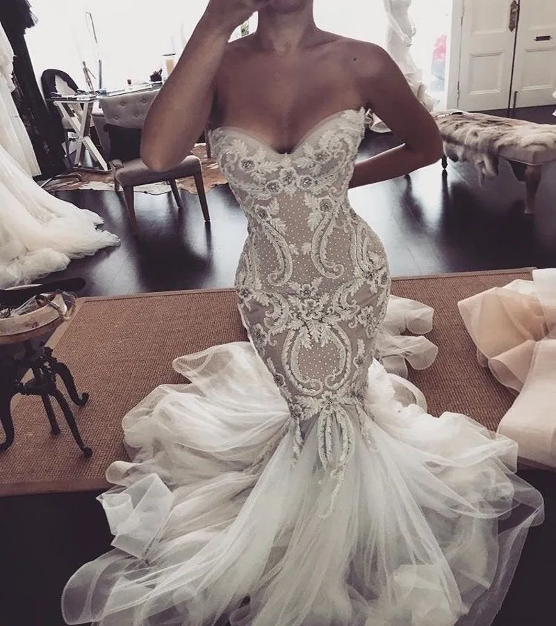 Sexy Lace Mermaid Off the Shoulder Sweetheart Court Train Tulle Vintage Boho Wedding Dress Gown Sofuge Vestido De Noiva Dubai
Sexy Lace Mermaid Off the Shoulder Sweetheart Court Train Tulle Vintage Boho Wedding Dress Gown Sofuge Vestido De Noiva Dubai