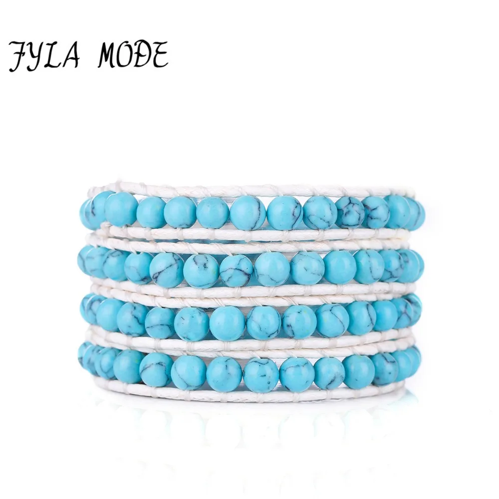 Fyla Mode 4 Strands Snow White Wax Cord Natural Stone Beaded Bracelet for Women and Men Handmade Friendship Bracelets Gift
Fyla Mode 4 Strands Snow White Wax Cord Natural Stone Beaded Bracelet for Women and Men Handmade Friendship Bracelets Gift