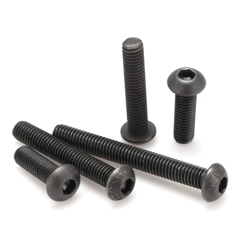 Болты M6Alloy стальные с шестигранным углублением, 100 шт., с круглой головкой, черные винты, болты крепежные M6 * 8/10/12/16/20/25/30/35/40/45/50 мм
Болты M6Alloy стальные с шестигранным углублением, 100 шт., с круглой головкой, черные винты, болты крепежные M6 * 8/10/12/16/20/25/30/35/40/45/50 мм