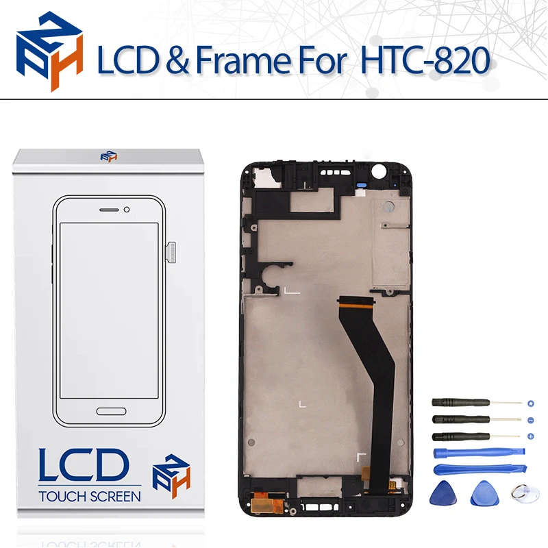 AAA 5 "ЖК экран с рамкой для HTC Desire 820 D820 ЖК дисплей сенсорный цифровым преобразователем полная сборка Замена