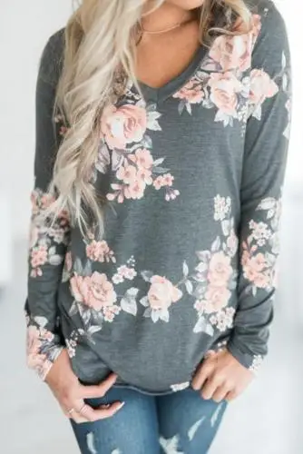 New Fashion Women Clothing Loose Round Neck Floral Print Casual Long Sleeve Ladies T-Shirt Cotton Tops 
New Fashion Women Clothing Loose Round Neck Floral Print Casual Long Sleeve Ladies T-Shirt Cotton Tops