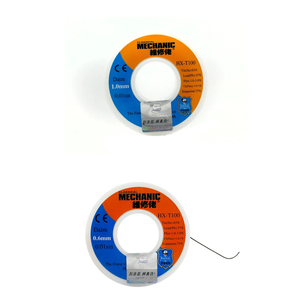 Leaded Soldering tin wire 150g 0.3-0.6mm 63Sn/37Pb solder wire Rosin Core Flux Welding Wires
Leaded Soldering tin wire 150g 0.3-0.6mm 63Sn/37Pb solder wire Rosin Core Flux Welding Wires