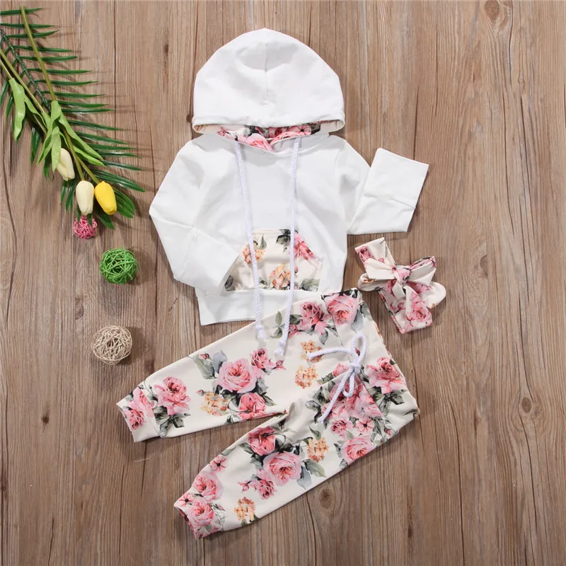 2018 3PCS Newborn Kids Baby Girls Sweatshirt Hoodies+Pants Headband Floral Outfit Set Long Sleeve Warm Cotton Soft Clothing
2018 3PCS Newborn Kids Baby Girls Sweatshirt Hoodies+Pants Headband Floral Outfit Set Long Sleeve Warm Cotton Soft Clothing