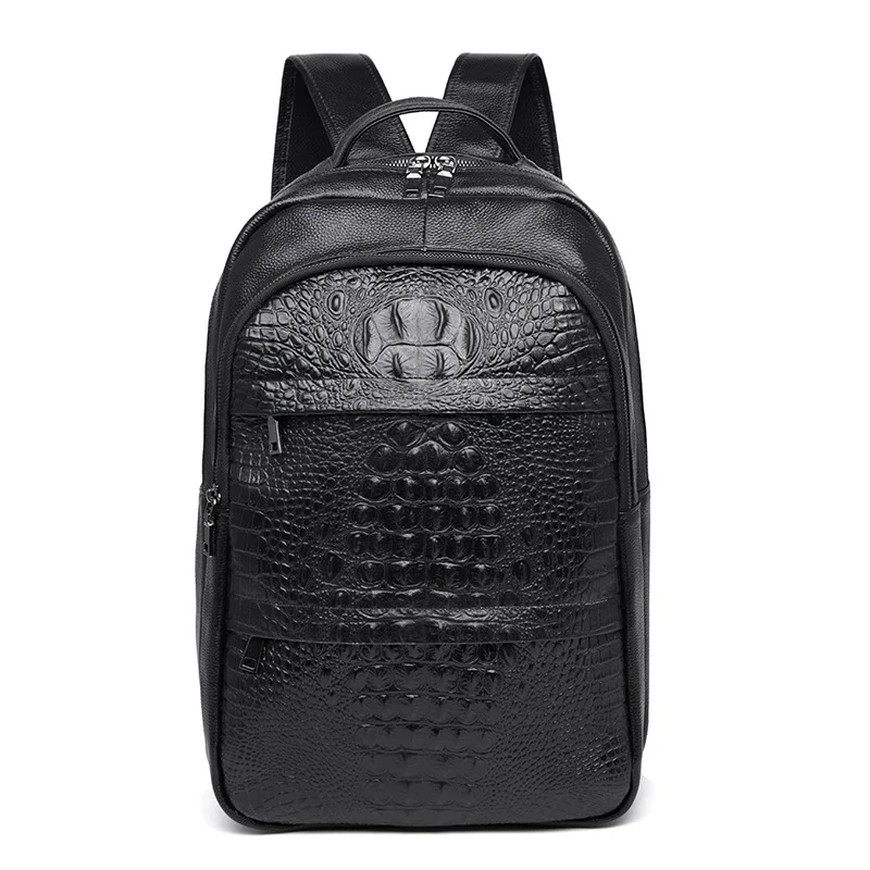 New Fashion Men Backpack Waterproof Real Cowhide Genuine Leather Business Travel Casual College School Large Laptop Bag Black
New Fashion Men Backpack Waterproof Real Cowhide Genuine Leather Business Travel Casual College School Large Laptop Bag Black