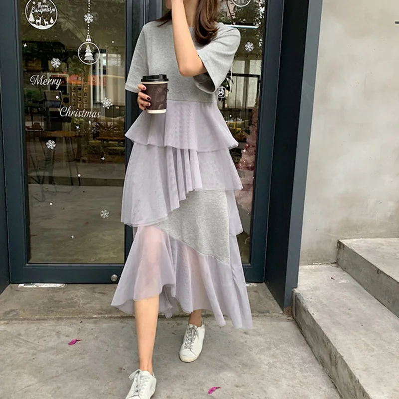 Women Mid-Length Tulle Dress O-Neck Half Sleeve Layered Dress for Spring Summer JL
Women Mid-Length Tulle Dress O-Neck Half Sleeve Layered Dress for Spring Summer JL