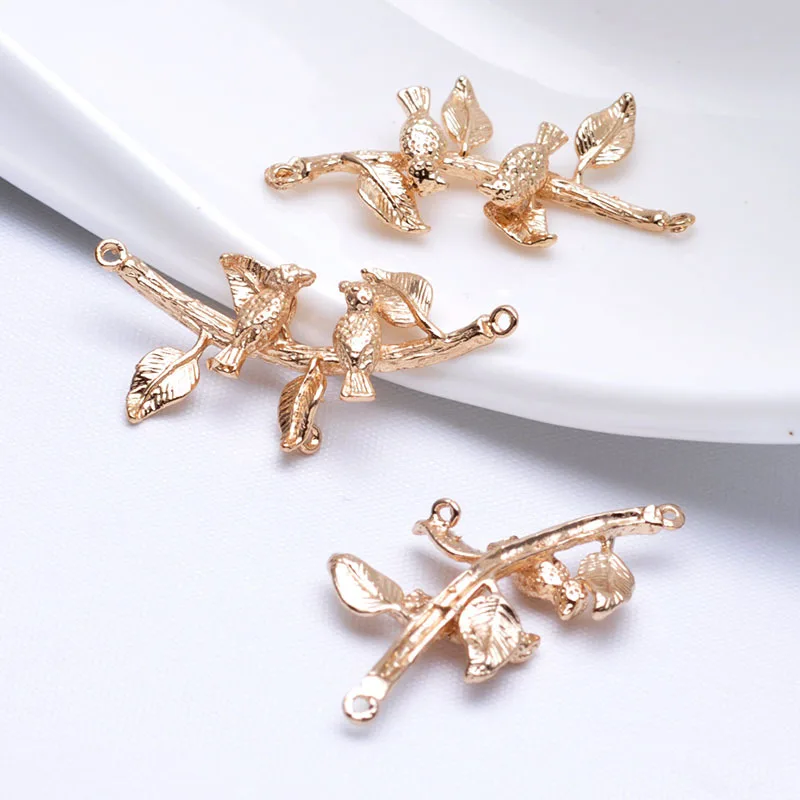 20pcs style leaves and branches in summer the bird double crane copper pendant jewelry accessories
20pcs style leaves and branches in summer the bird double crane copper pendant jewelry accessories