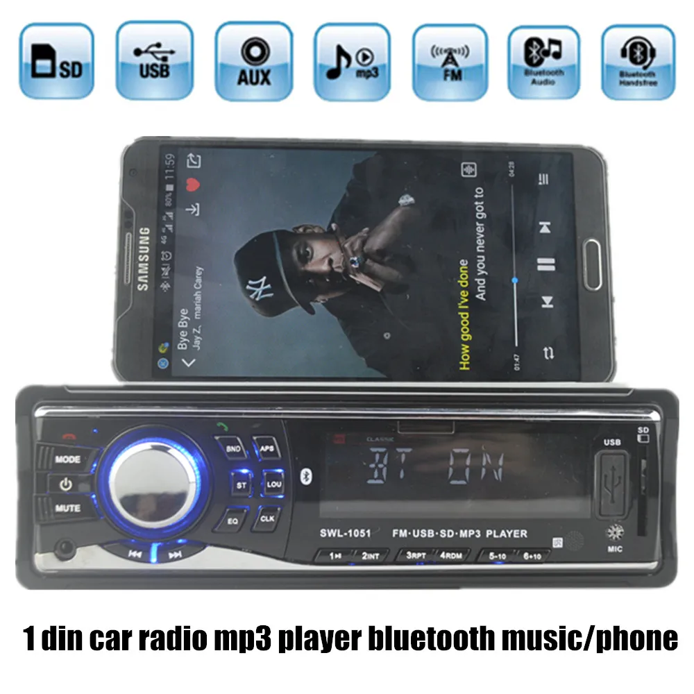Новый автомобильный Радио MP3-плеер Поддержка USB SD Aux 12V 1 Din автомобильный аудио стерео Mp3 плеер bluetooth музыка
Новый автомобильный Радио MP3-плеер Поддержка USB SD Aux 12V 1 Din автомобильный аудио стерео Mp3 плеер bluetooth музыка