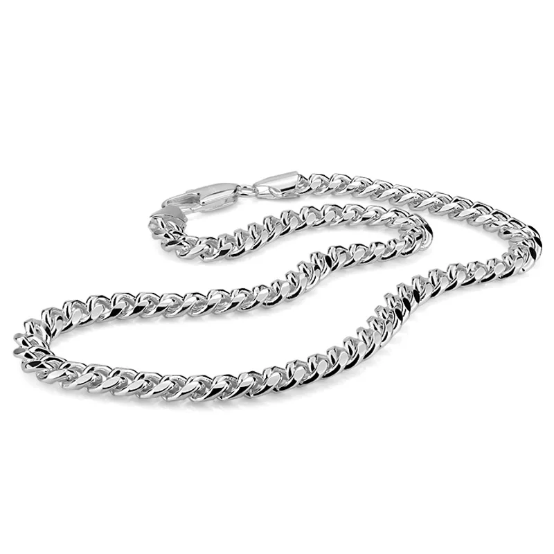 Men choker necklace silver men's punk style 7.5mm 51cm whip chain necklace Fashion cool boy 925 sterling silver jewelry pendant
Men choker necklace silver men's punk style 7.5mm 51cm whip chain necklace Fashion cool boy 925 sterling silver jewelry pendant