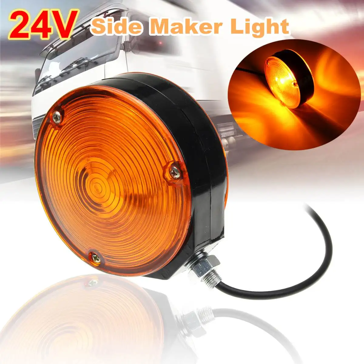 Car Trailer Truck Lorry Amber/Orange Mirror Side Maker Light Lamp 24V For RV Caravan
Car Trailer Truck Lorry Amber/Orange Mirror Side Maker Light Lamp 24V For RV Caravan